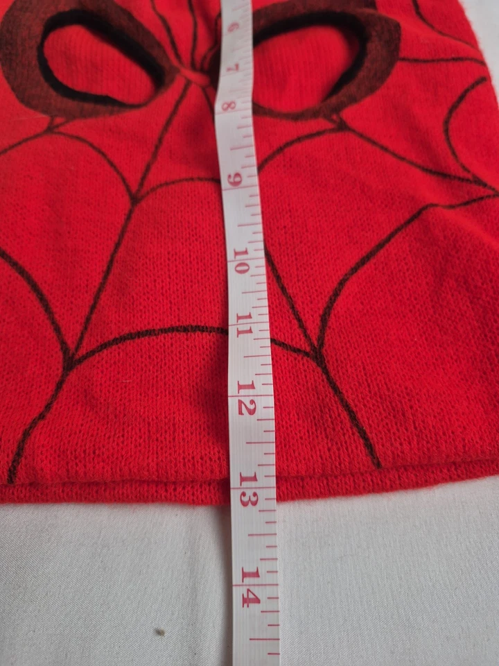 Máscara de esquí tejida Spiderman vintage Marvel 1978 disfraz con capucha estado impecable  Foto 3 de 4
