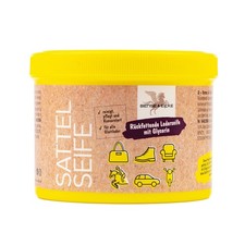 B & E Sella Sapone con Spugna - 500 ML - Pulizia Pelle Sapone Pelle Cura Pelle