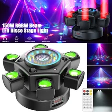 UKING 6 Arms Stage Light LED Moving Head Beam Light Laser DJ Disco Party Club