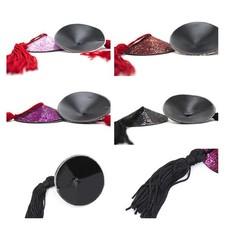 Pasties Sticker Women Sequin Tassel Breast Bra Nipple Cover Self Adhesive Round  