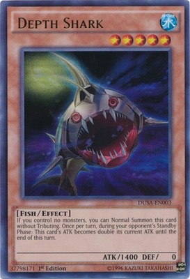 Depth Shark - DUSA-EN003 - Ultra Rare - 1st Edition - Lightly Played