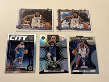 Anthony Edwards 5 Card Lot 2025 Topps Prizm Mosaic Inserts Base Holo Silver