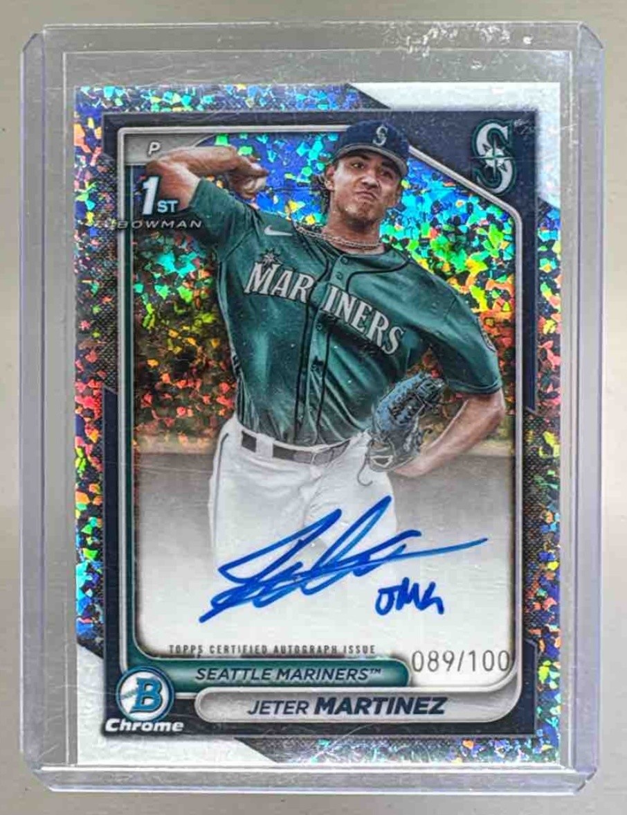 Jeter Martinez 2024 Bowman Chrome Mini Diamond Refractor Auto 1st RC /100