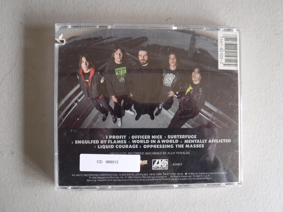 Vio-lence - Oppressing The Masses - 1990 - Atlantic/Megaforce - CD - Image 2 of 3