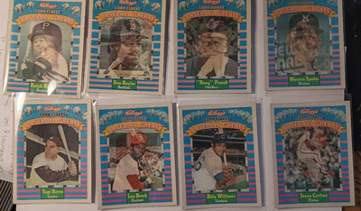 1991 Kelloggs Corn Flakes Baseball Greats Complete Set Of 15 Cards