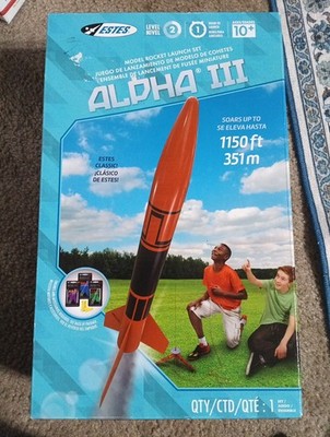 EST1427 Estes Alpha III Flying Model Rocket Launch Set Kit NEW