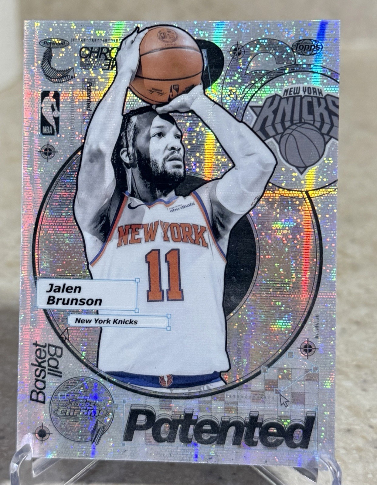 2025-26 Topps Chrome Jalen Brunson Patented SSP Case Hit Knicks