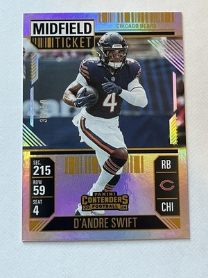 激レア インディFriends 9 2024 Panini Contenders - Midfield Ticket D'Andre Swift /50 #16