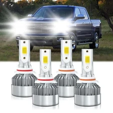 For Chevrolet Silverado 1500 1999-2006 LED Headlight Bulbs Hi Lo Beam Combo Kit