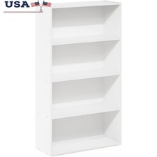 Sturdy Engineered Wood Book Shelf Living Room Office Space Saving Storage New