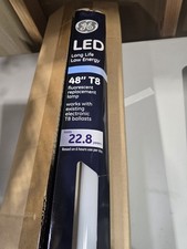 6 Pack GE LAMPS LED18ET8/G/4/840/CVG LED, 18 W, T8, Medium Bi-Pin