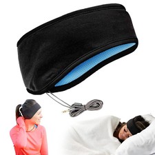 CozyPhones Sleep Headphones - Over Ear One-Size, Black with Blue