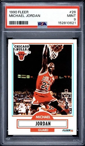 Michael Jordan 1990 Fleer Chicago Bulls #26 PSA 9 MINT Nice Card