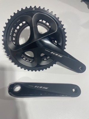 Shimano 105 FC-R7000 160mm Crankset - Silky Black for sale online