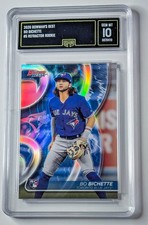 Bo Bichette 2020 Bowman’s Best Refractor RC GMA 10 Rookie Blue Jays
