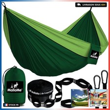 MalloMe Hamac Extérieur 2 Places - Double & 1 Personne - Suspendu pour Adultes &