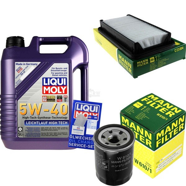 Mann Inspektionspaket 5L Liqui Moly 5W-40 FüR Suzuki SX4 1.6 VVT 1.5 Fiat Sedici-image