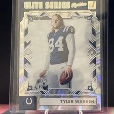2022 Donruss Tyler Warren Elite Series Rookie Football Card