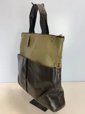 COACH Tote Bag Leather KHK F11740 from Japan