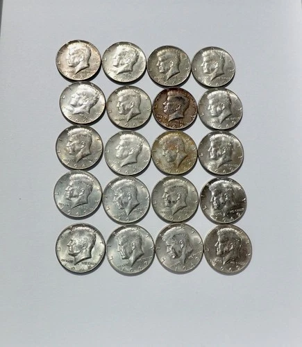 1969 KENNEDY 40% SILVER HALF DOLLAR ROLL OF 20... NICE!