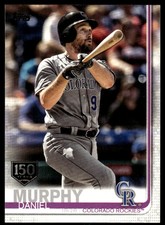 Daniel Murphy 2019 Topps #499 Rockies MLB READ FREE SHIPPING AutographDen