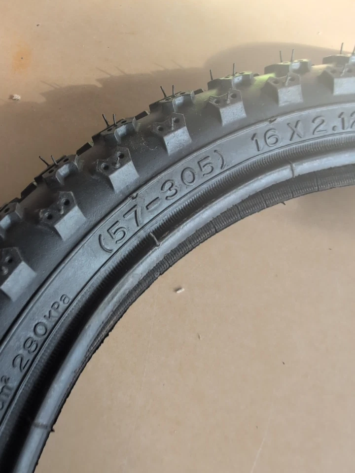 SUNLITE BIKE BICYCLE TIRE 16X2.125 BLACK BMX K44 16 INCH NEW - Image 4 of 4