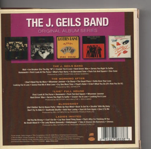 5 CD Box/J. Geils Band/Original Album Series/Remaster Edition 2009 - Bild 2 von 2