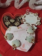 LOT NEW SM/MED Valentines Day Hair Clips Stones GLITZ /PEARLS Love