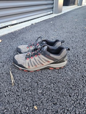 Merrell Crosslander 3 Hiking Shoes J135675 Granite Red Gray Suede Trail Sneakers