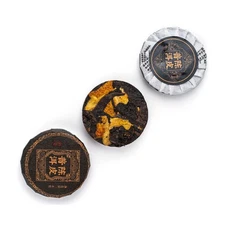 Tangerine Zest Shu Puerh Tea Coin (2023 year) ripe puerh tea mini cake