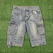 Vintage Baggy Denim Cargo Shorts