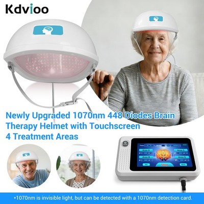 1070nm Infrared Light Therapy Helmet 448 Diodes for Stroke Parkinson Insomnia