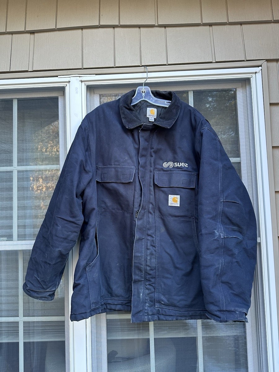CARHARTT Vintage blue Quilt Lined Jacket RN 14806 Mens X-large | eBay