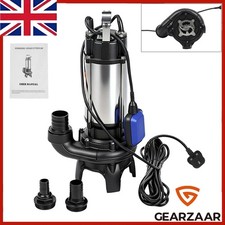 Heavy Duty Submersible Dirty Water Pump Grinder Sewage Septic Flood Sewage Sump