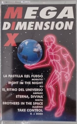 MEGA DIMENSION X D.J. BOBO, NIKITA... audio music cassette tape