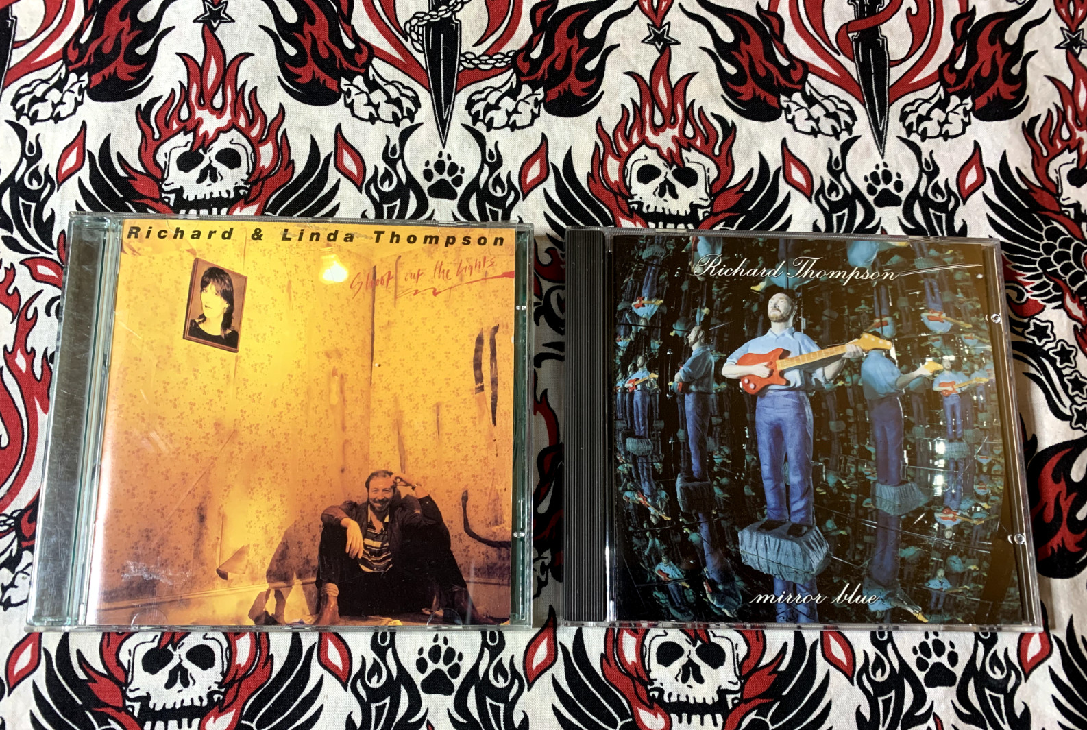 Richard Thompson 2 Cd Lot: Mirror Blue + Shoot Out the Lights w/Linda Thompson