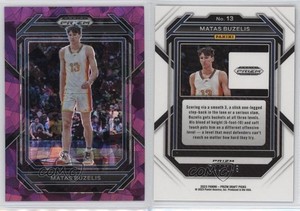 2023 Panini Prizm Draft Picks Purple Ice Prizm /149 Matas Buzelis #13