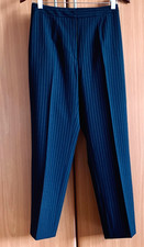 Tahari Women's Dress Pants Black Striped  Stretch Made in Korea Size 4