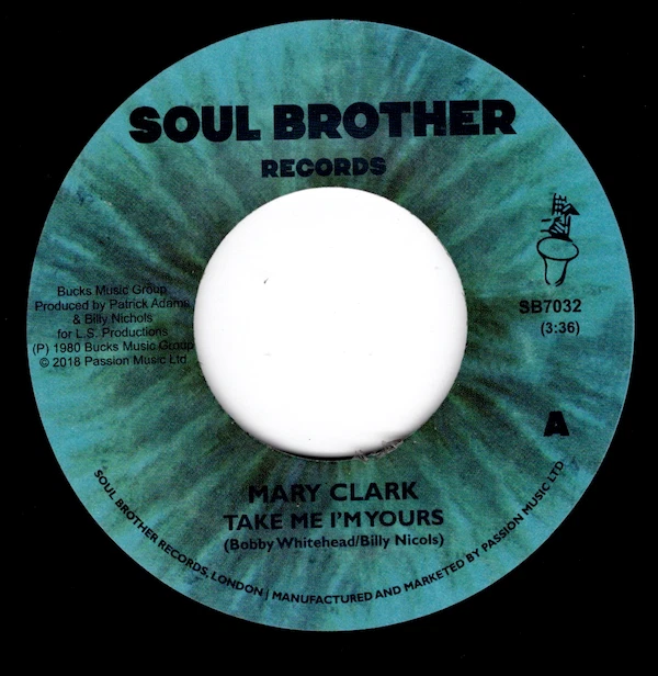 MARY CLARK Take Me I'm Yours -New Modern Soul 45 (Soul Brother) 7" Vinyl *Listen - Image 2 of 3