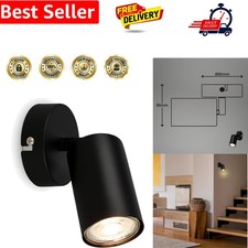 Image of Adjustable Wall Light, GU10 Socket, max 9W, Wall lamp, Bedside Lights, Living...