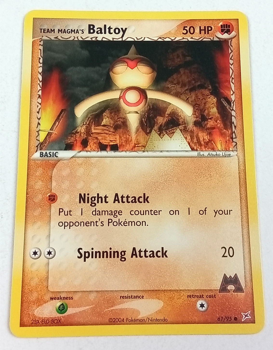 Team Magmas Baltoy 61/95 Team Magma Vs Team Aqua Pokémon Card 2004