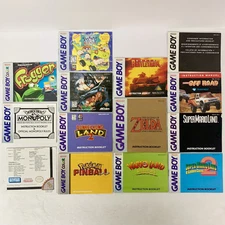 Lot Of 14 Gameboy And Gameboy Color Manuals Instruction Booklet Zelda Pokémon