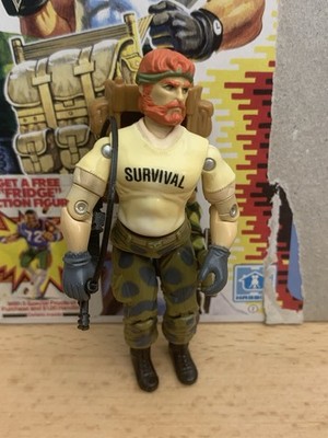 Gi Joe Cobra 1987 Outback With Flash Light and File Card Backpack