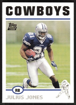 Julius Jones, 2004 Topps, #351, Dallas Cowboys, RC