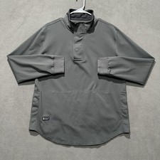 BYLT Elite Fairway Pullover Mens Large Gray Performance Golf Quarter Snap Jacket