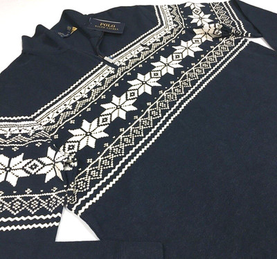 Polo Ralph Lauren 1/4 Zip Snowflake Nordic Sweater Pullover
