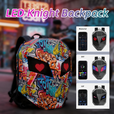LED Display Backpack Business Travel Cycling Backpack Laptop Backpack Motorcycle
