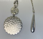 Lucky Brand Silver Tone Medallion Teardrop Rhinestone Pendant necklaces 52.1g — photo 6