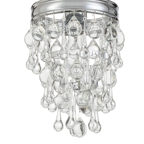Crystorama Lighting Group 131 Calypso 7"W Crystal Mini Pendant - Gold - Picture 6 of 12