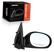 Passenger Side Manual Door Mirror - Compatible with Dodge Right Passenger Side
